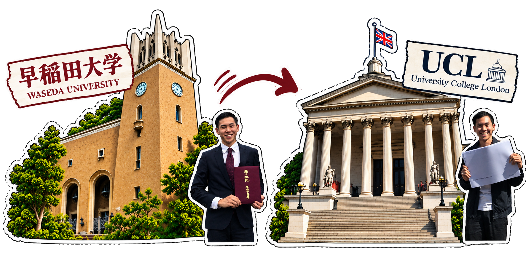 Waseda University to UCL